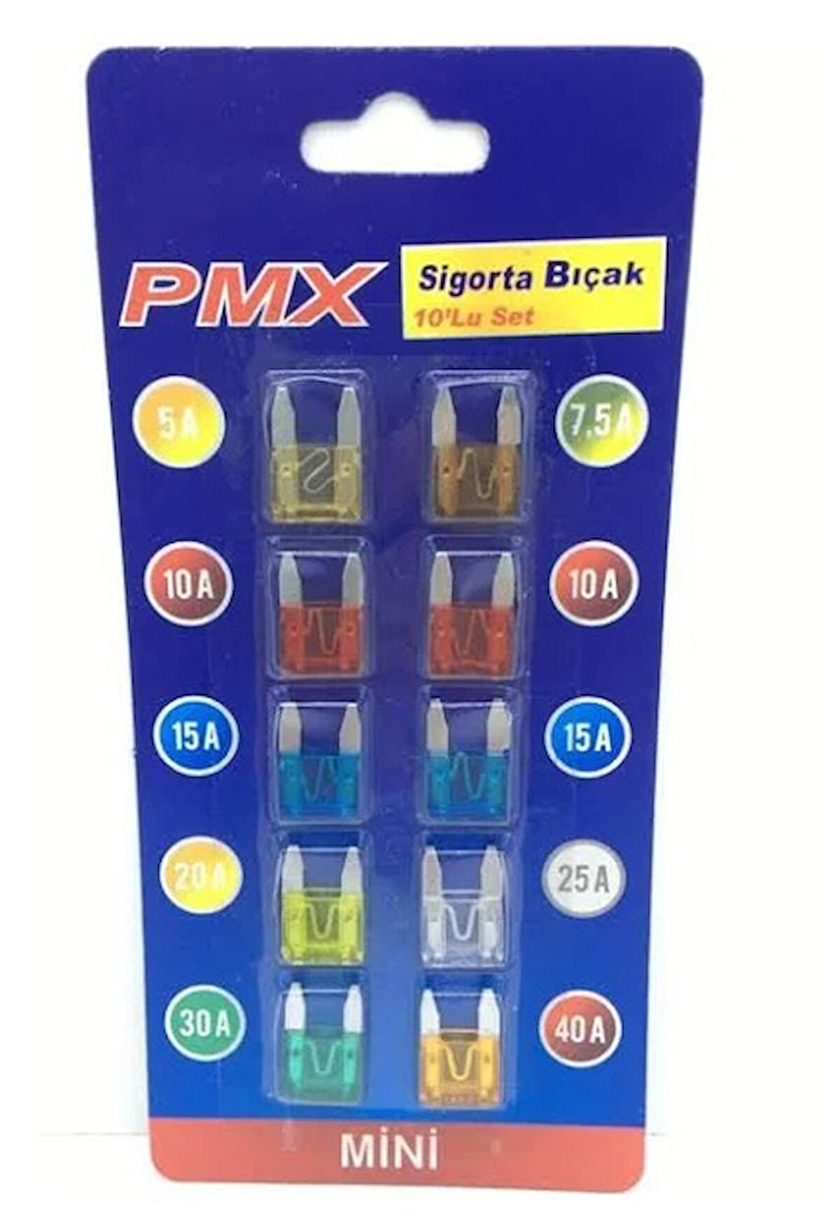 Araç Oto Sigorta Seti 10'lu Set Bıçak Sigorta Küçük Boy N11.595