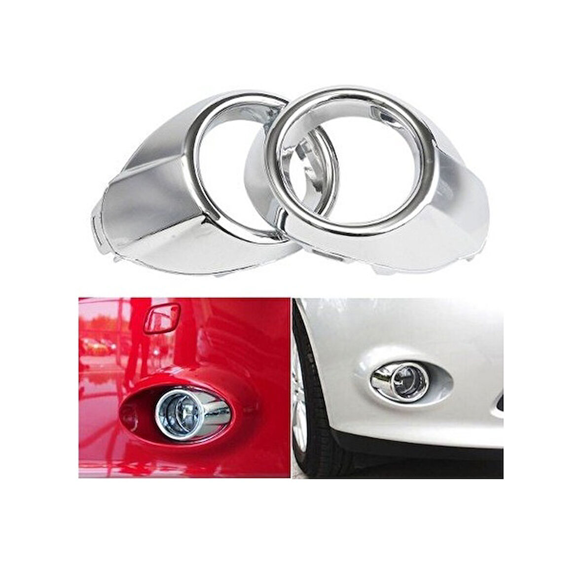 Ford Focus Mk3 Sis Far Çerçevesi Sağ Sol Takım Krom 2011-2015