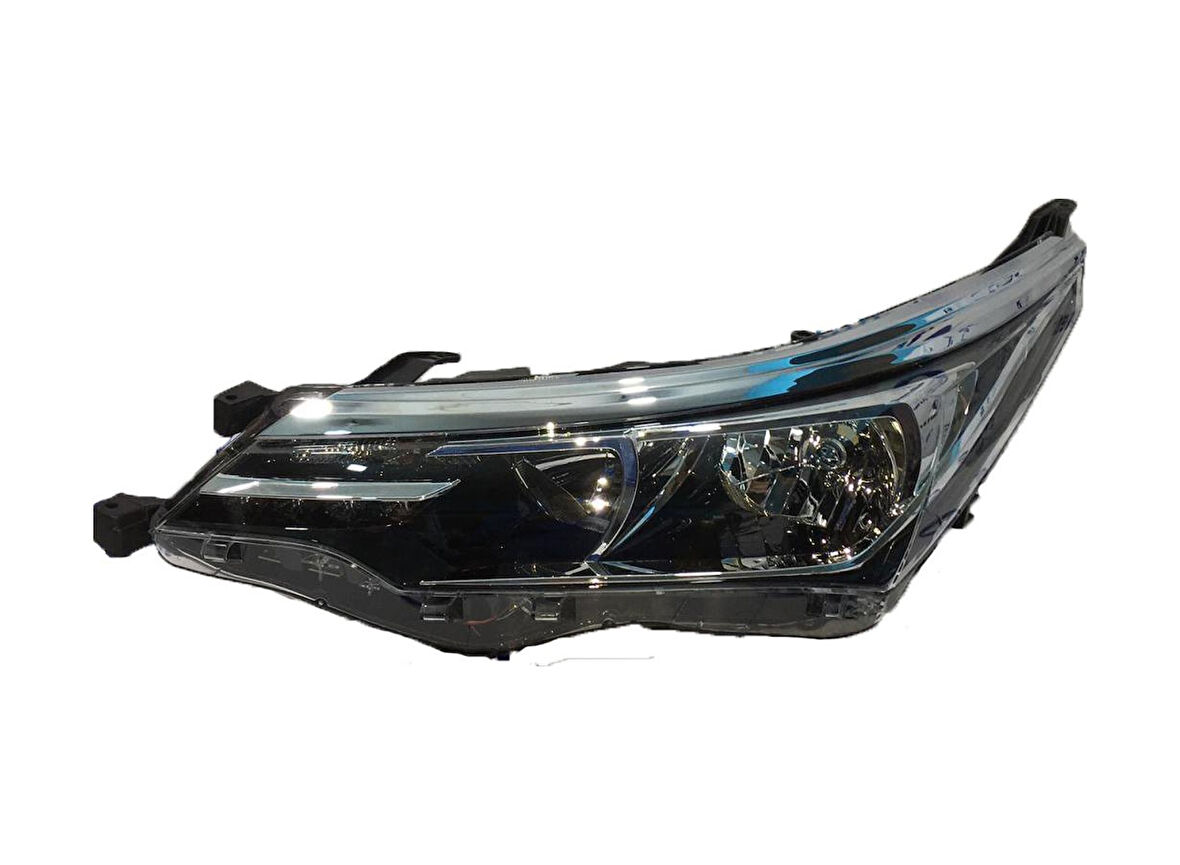 Toyota Corolla Uyumlu 17-19 Sol Far Ledli Krom Kaşlı