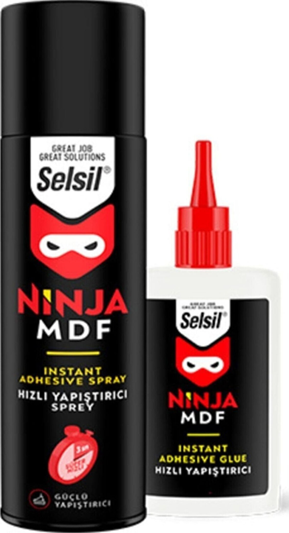 Selsil Ninja Mdf Hızlı Yapıştırıcı 400 ML + 100 G