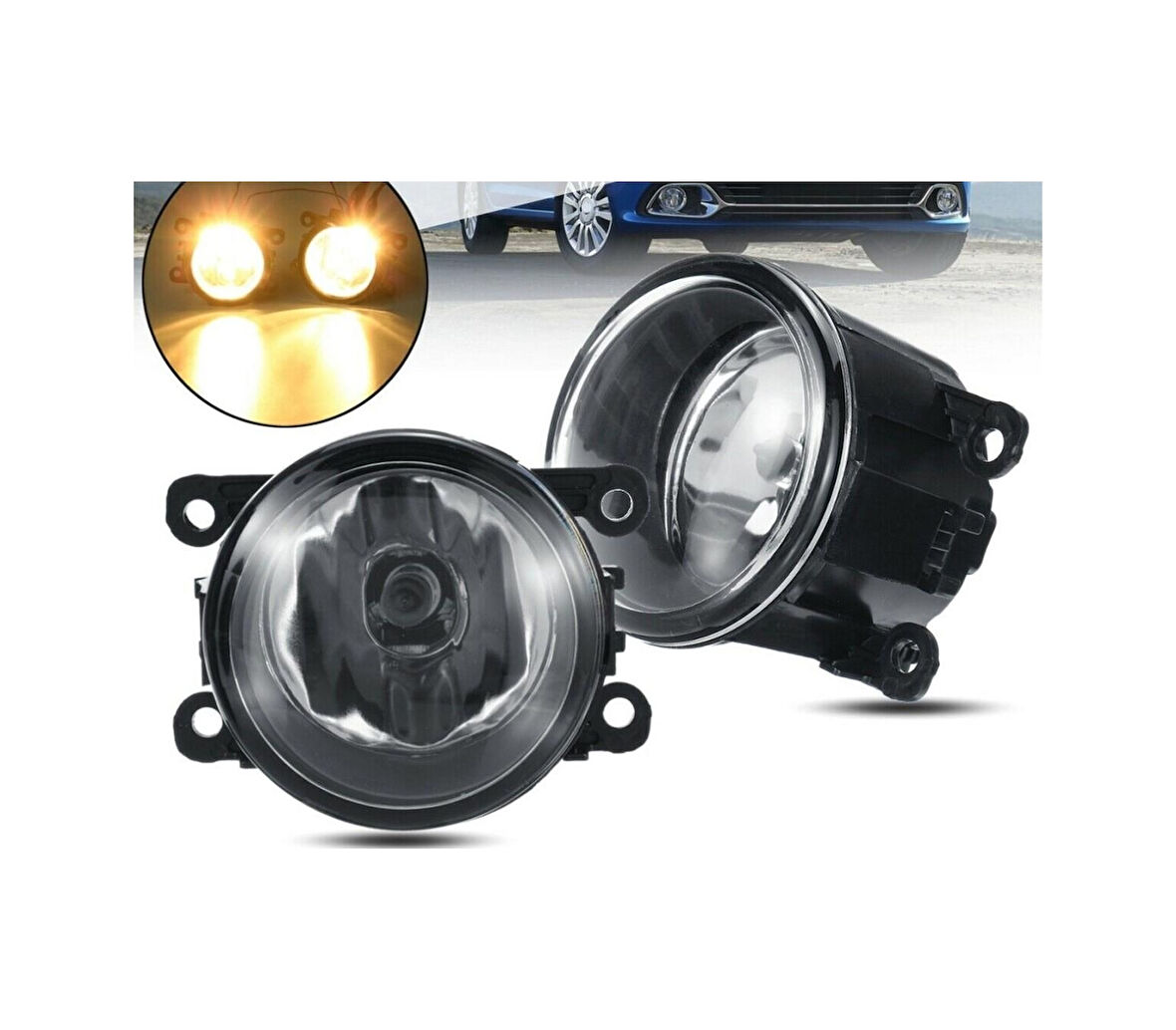 Ford Fiesta Sis Farı Sağ + Sol Sis Lambası Takımı 2005--2009