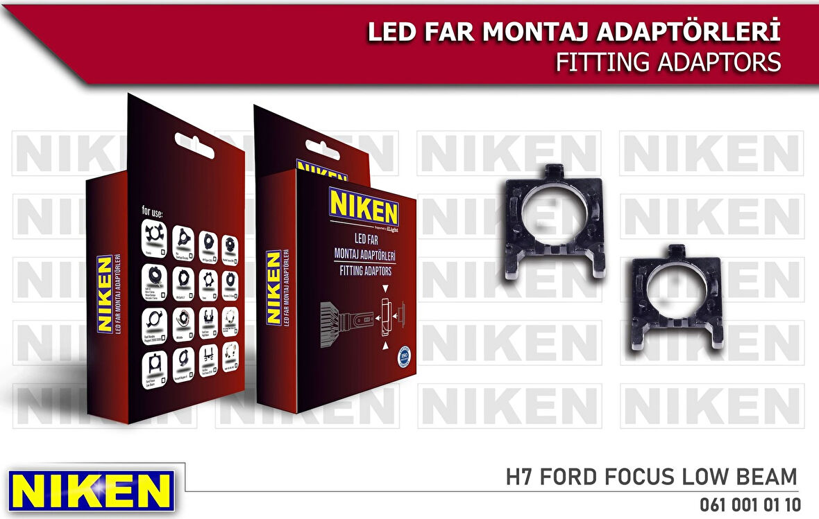Ford Focus Xenon Montaj Aparatı H7 Uyumlu Kısa Farlar İçin Nike