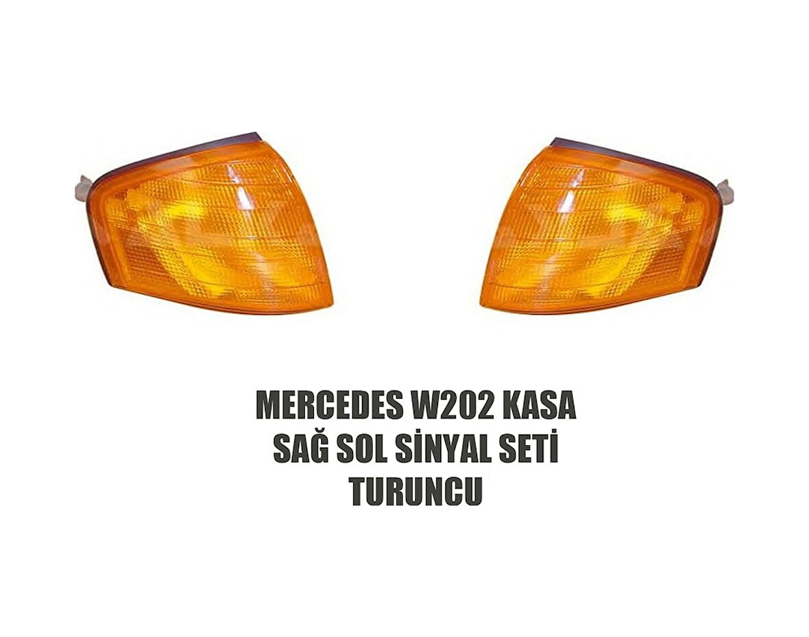 Mercedes W202 Sinyal Lambası Seti Sağ Sol Turuncu