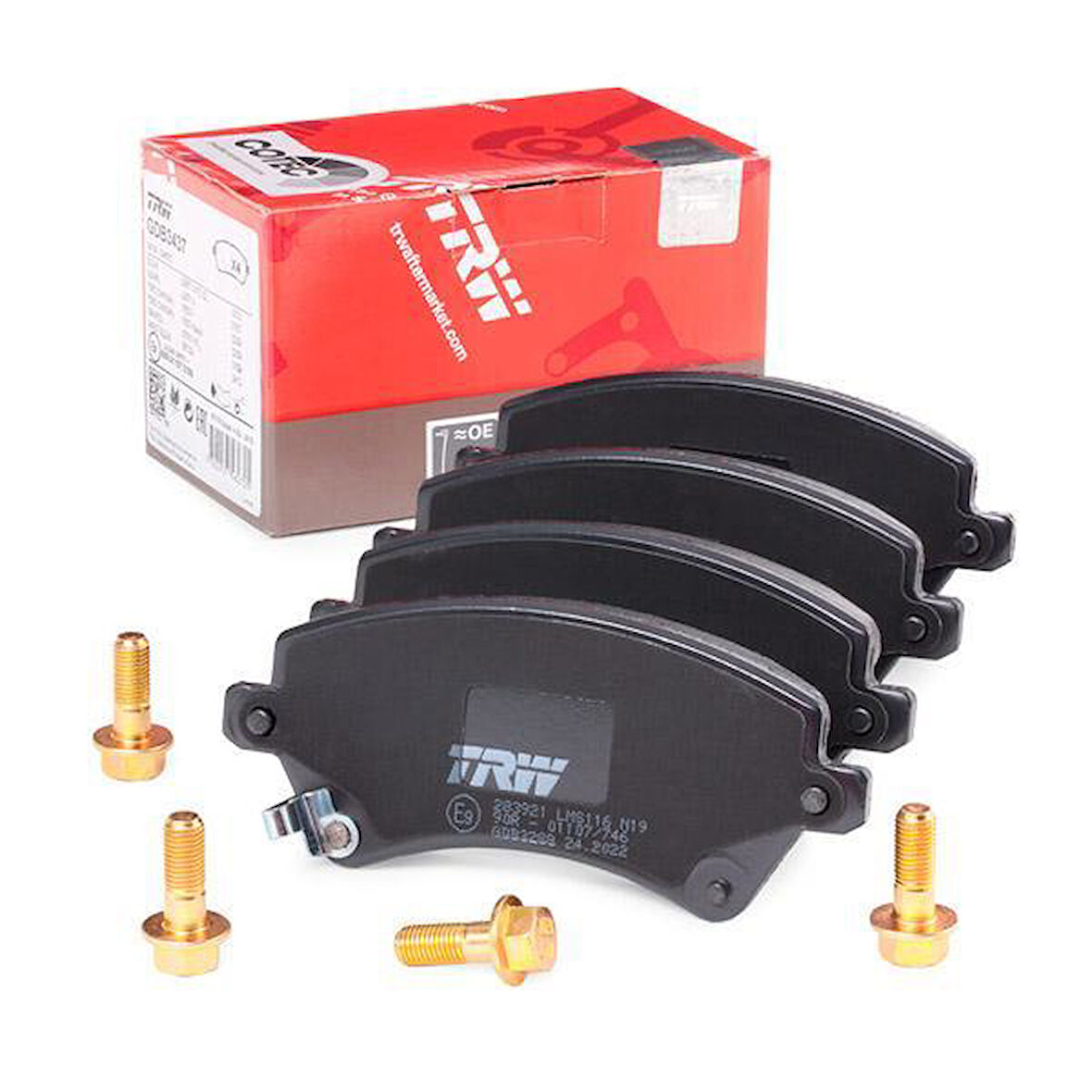 Toyota Corolla Uyumlu Ön Fren Balatası E12 Benzinli 2002-2007 Trw