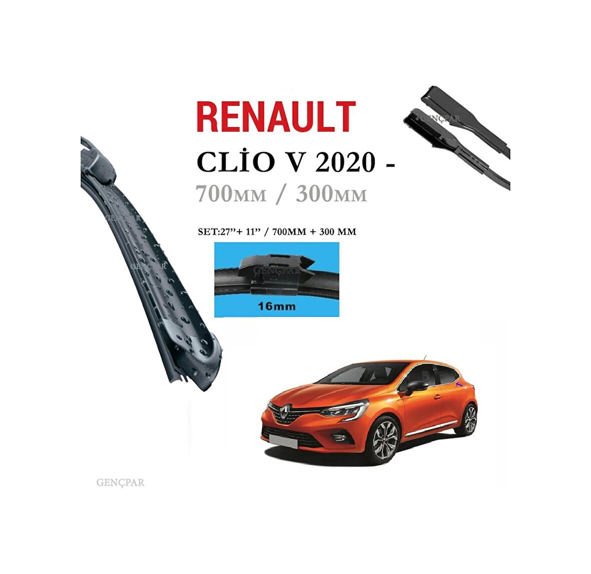 Renault Clio 5 Silecek Takımı 2020 ve Sonrası