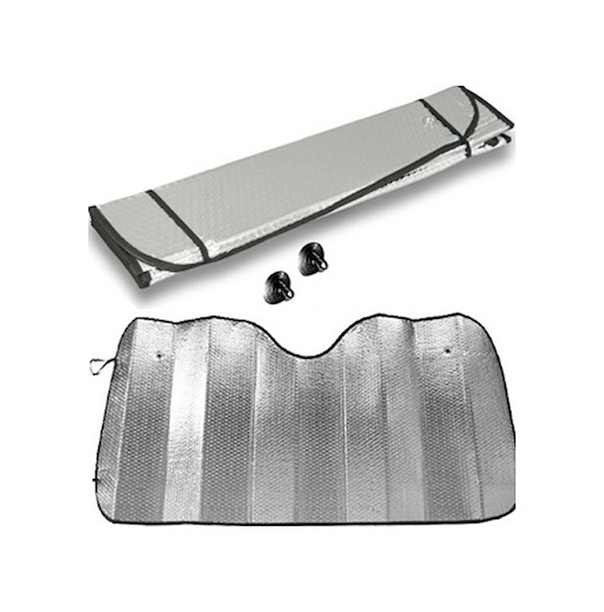 Oto Ön Cam Güneşlik - Büyük Boy140 x 70 CM - Standart Boy 130 x 60