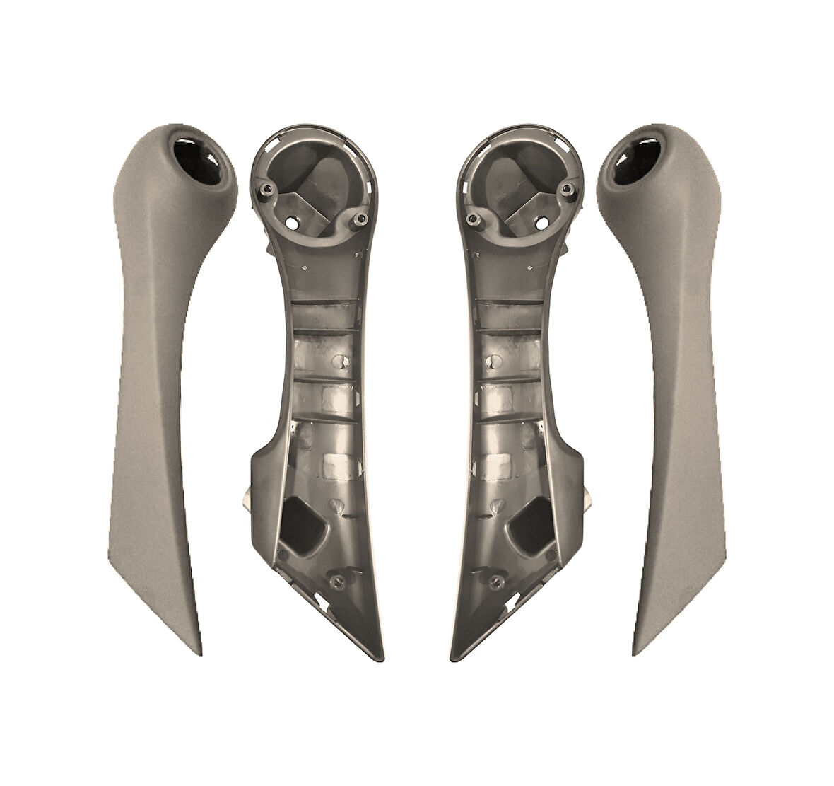 Renault Megane 2 Kapı Çekme Kolu Kapı Kolçağı Sağ & Sol Takım Bej