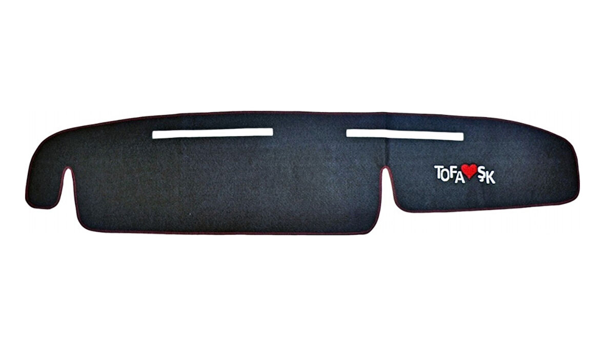 Nyf Ön Cam Halı Tofaş Uyumlu Doğan Slx Yüksek Torpido Nakışlı Kırmızı