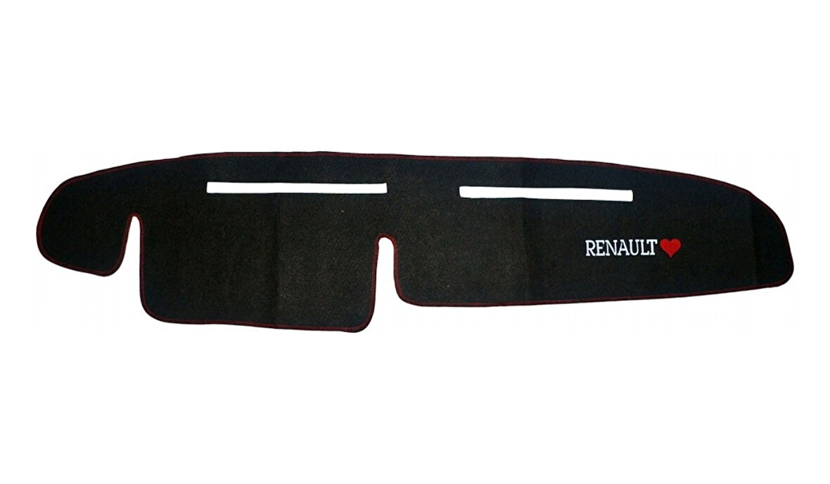 NYF Ön Cam Halı Renault 9/11 Nakışlı Kırmızı Dikişli