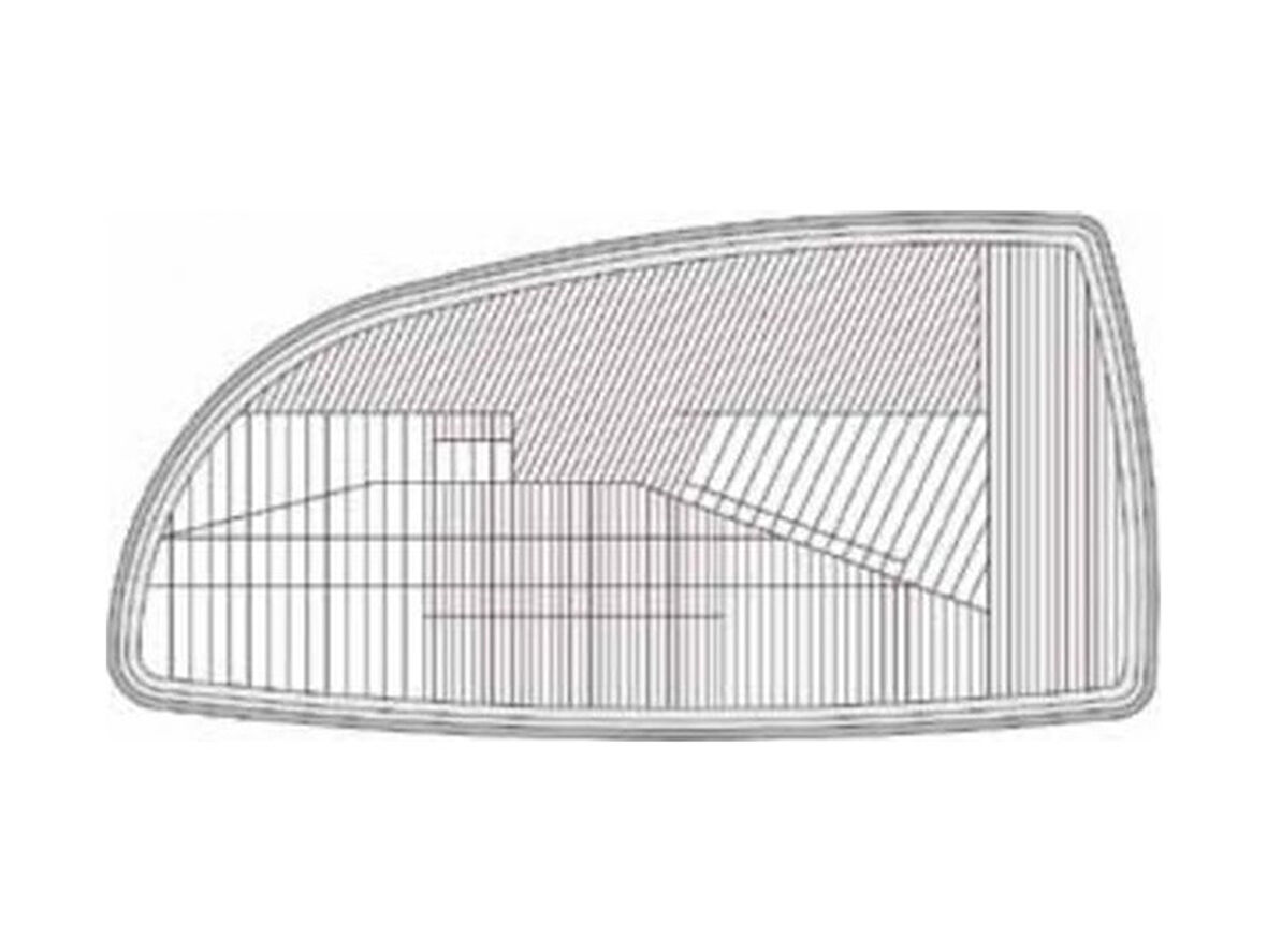 Renault Clio 1 Ön Sağ Far Aydınlatma Camı Yolcu Tarafı 1996 98