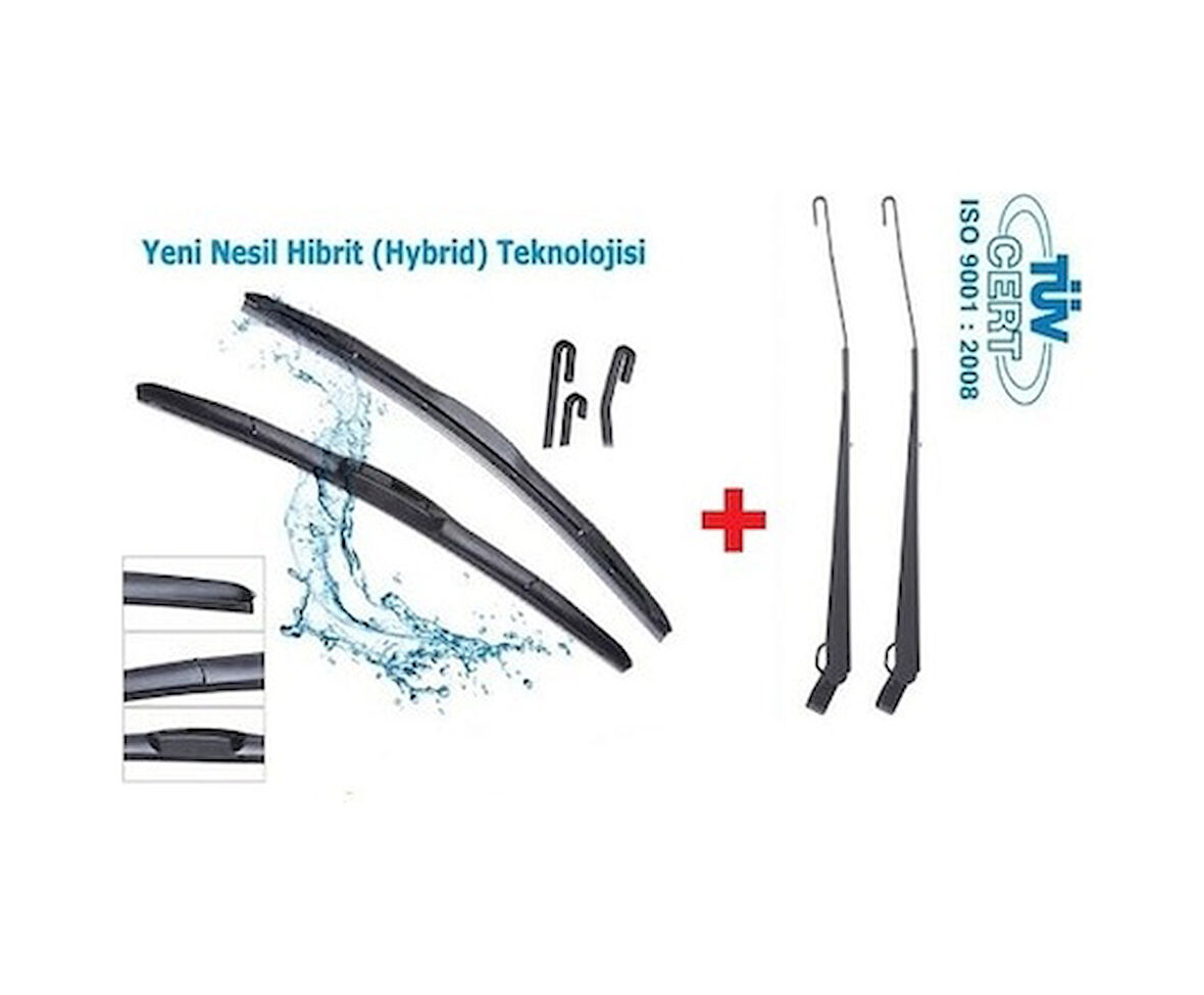 Tofaş Uyumlu Silecek Doğan Şahin Kollu Hybrid Slx Muz Silecek Takımı