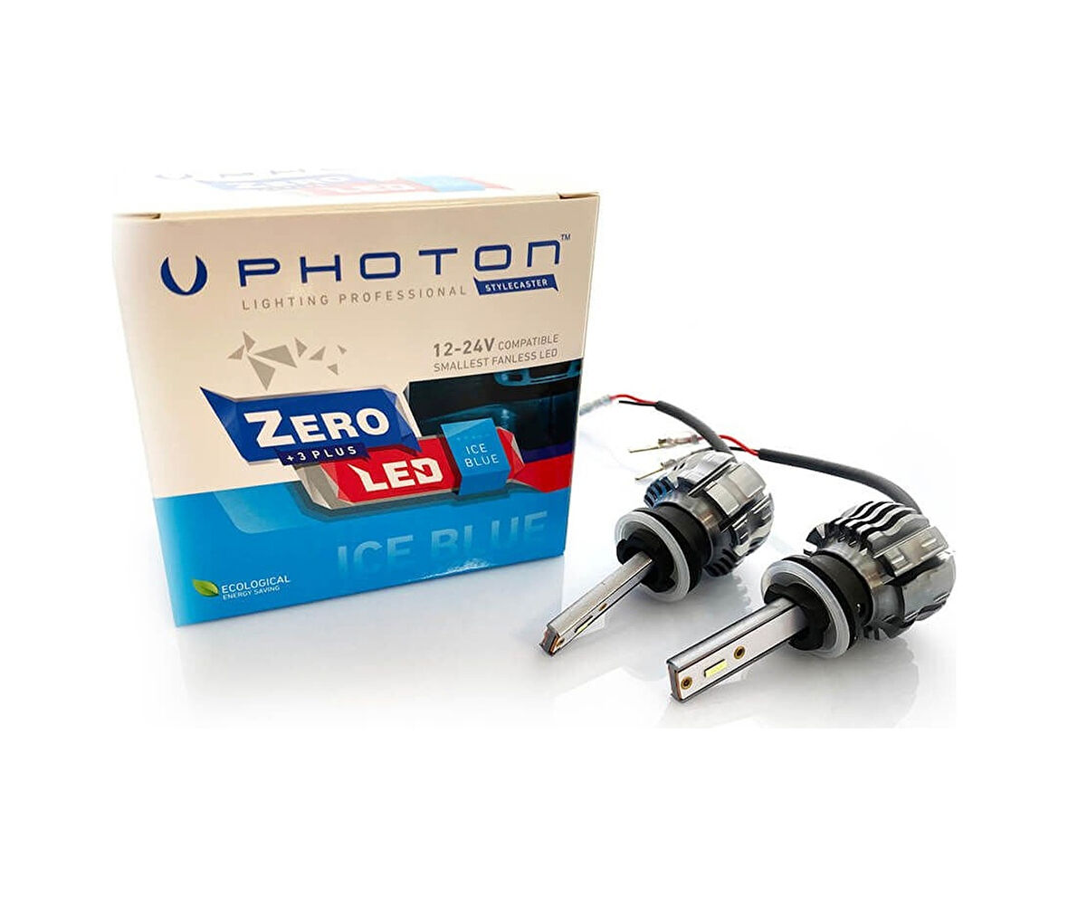 Photon Zero 12v 24v H27 Buz Mavisi +3 Plus Fansız Led