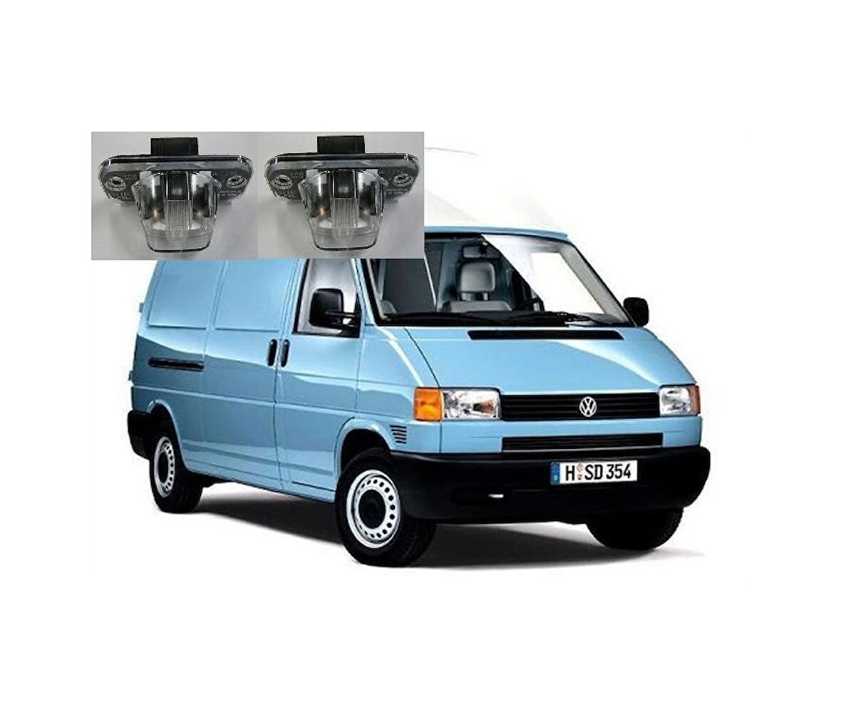Volswagen Transporter T4 Plaka Lambası Takım 2 Adet Ampullü