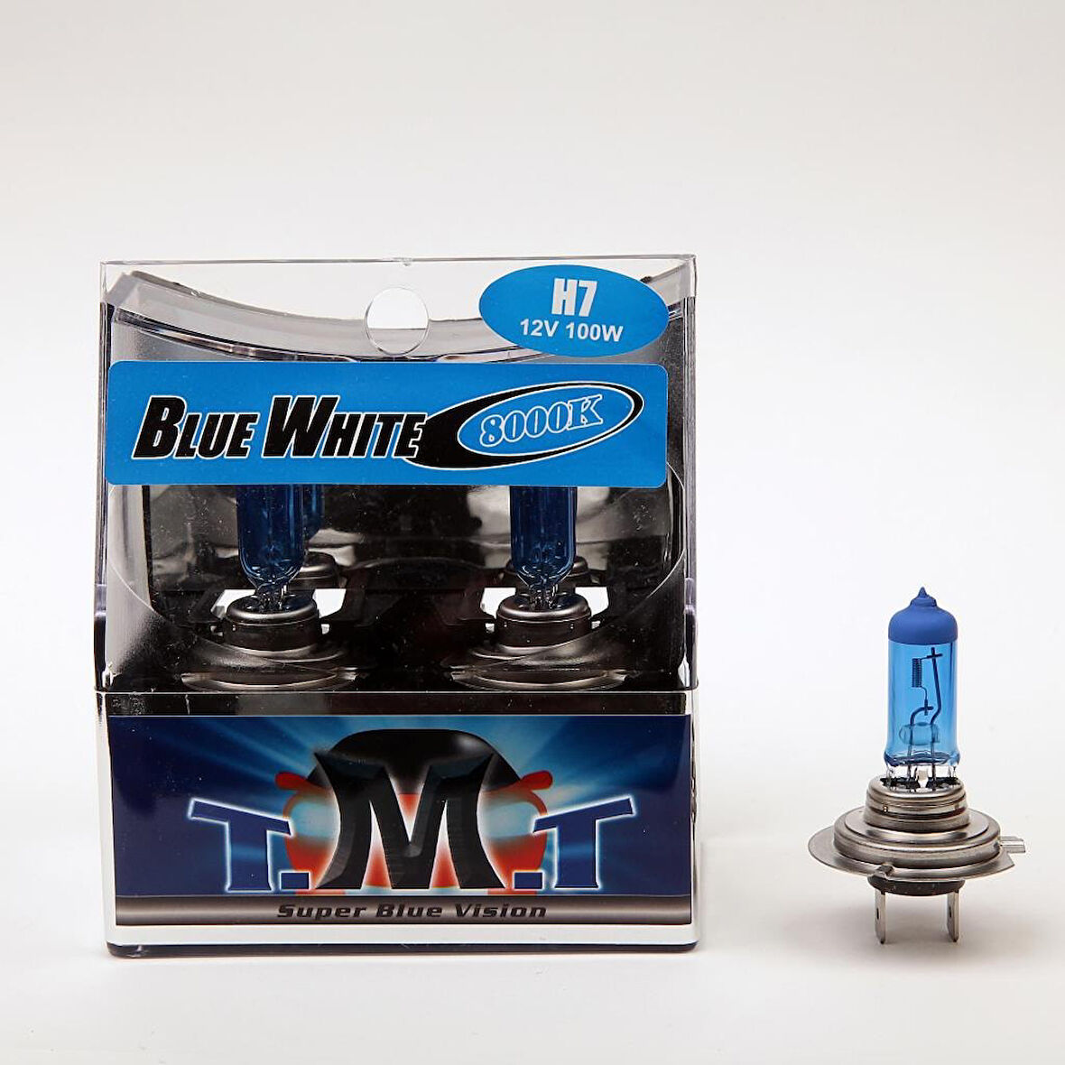 Tmt H7 Blue White Serisi 8000K Beyaz Işık Ampül 2 Adet