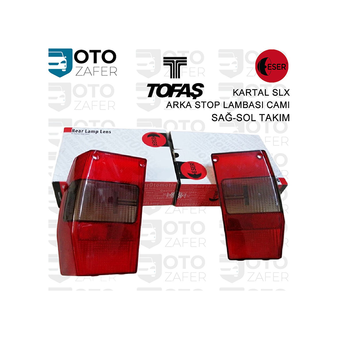 Tofas Uyumlu Kartal Slx Arka Stop Camı 2 Civatalı Sağ-Sol Takım