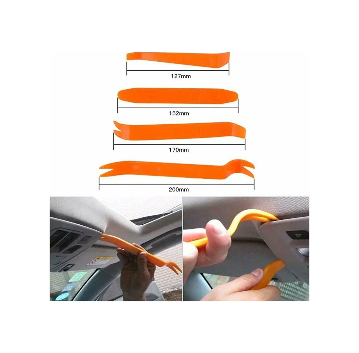 Oto Teyp Döşeme Trim Sökme Kapı Döşeme Trim Sökme Aparatı 4'Lü Set