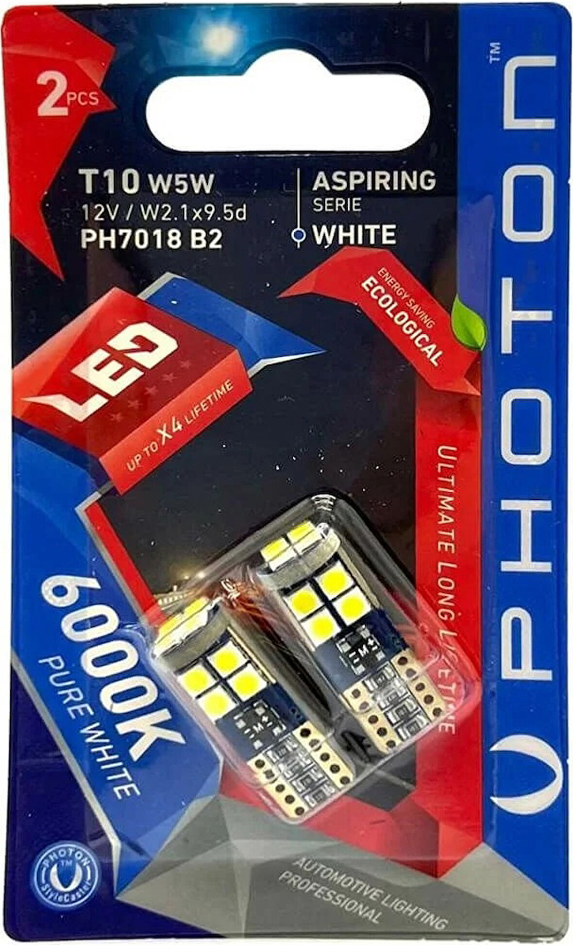 photon t10 led beyaz 12 led Park Plaka İç Aydınlatma PH7018 B2