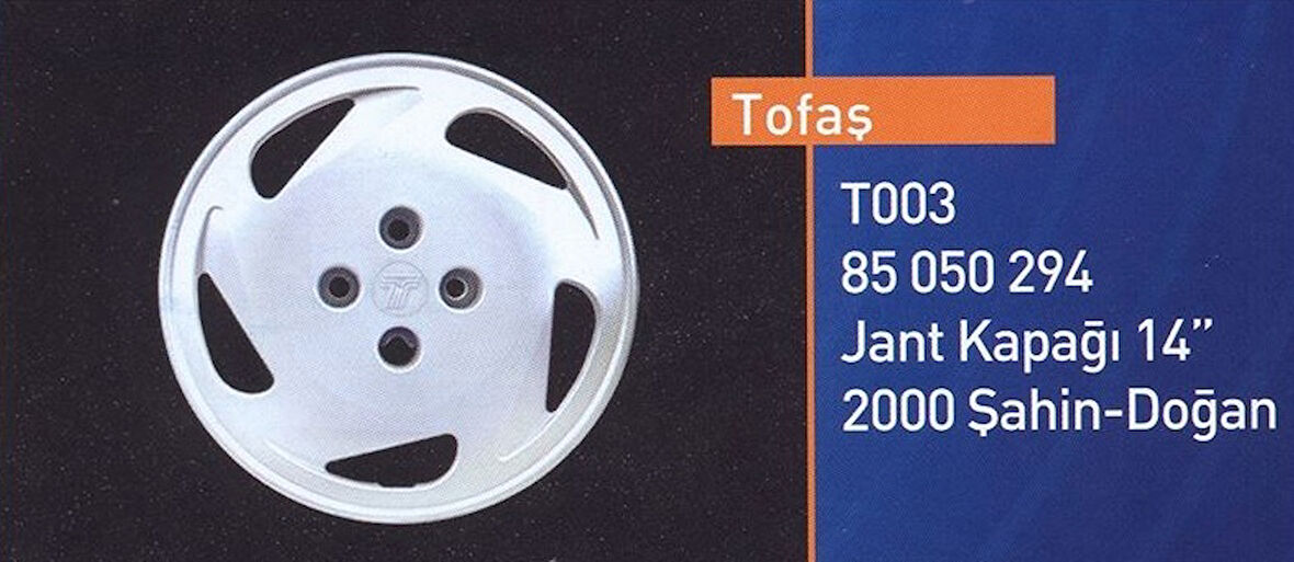 Tofaş Şahin Doğan Jant Kapağı 14 İnc 1 Adet T003tisa Gold