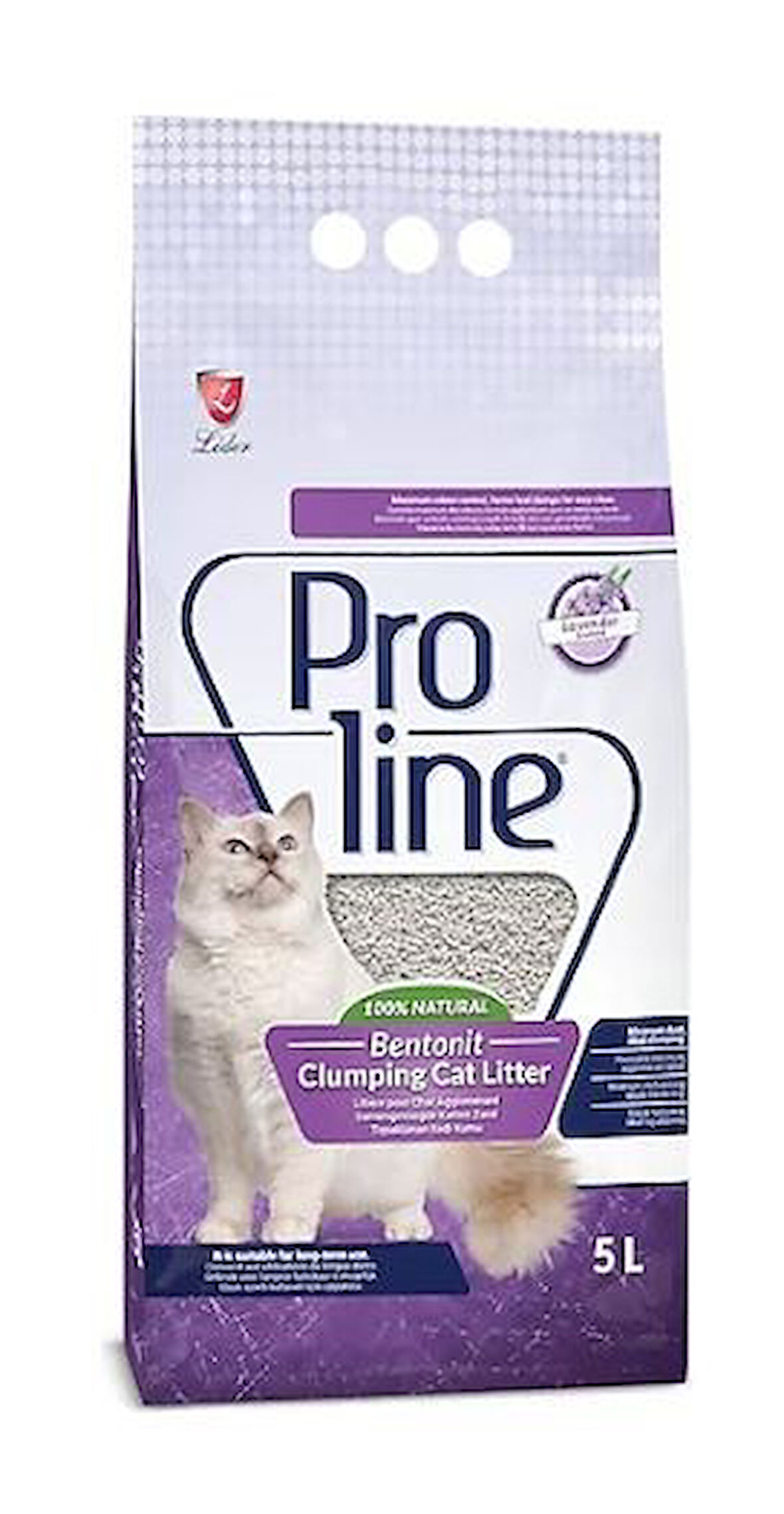 Proline Lavantalı Topaklaşan İnce Bentonit Kedi Kumu 5 Lt x 4 Adet
