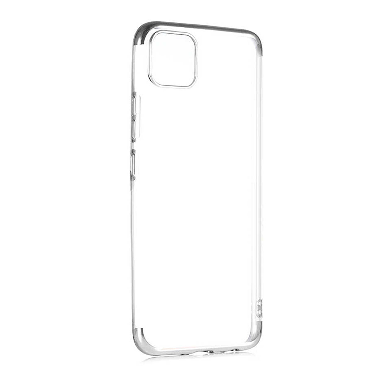 Realme C11 Kılıf İnce Köşeleri Renkli Şeffaf Silikon