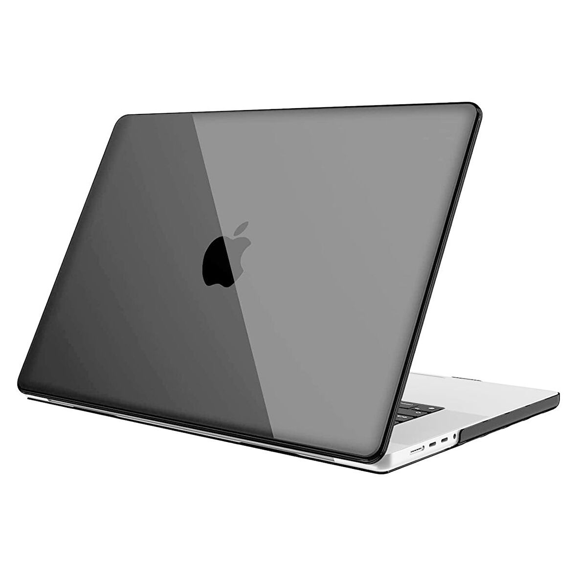 Apple Macbook Pro 16 inç 2021 M1 Pro/Max A2485 Uyumlu Kılıf Sert Parlak Üst ve Alt Koruma Kapağı