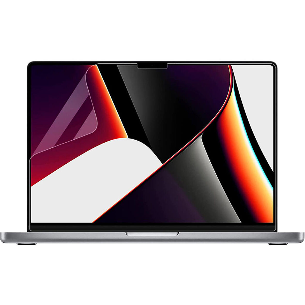 NovStrap Apple MacBook Pro 2021 M1 Çip 14 inc A2442 ile Uyumlu Ekran Koruyucu Parlak Nano Film