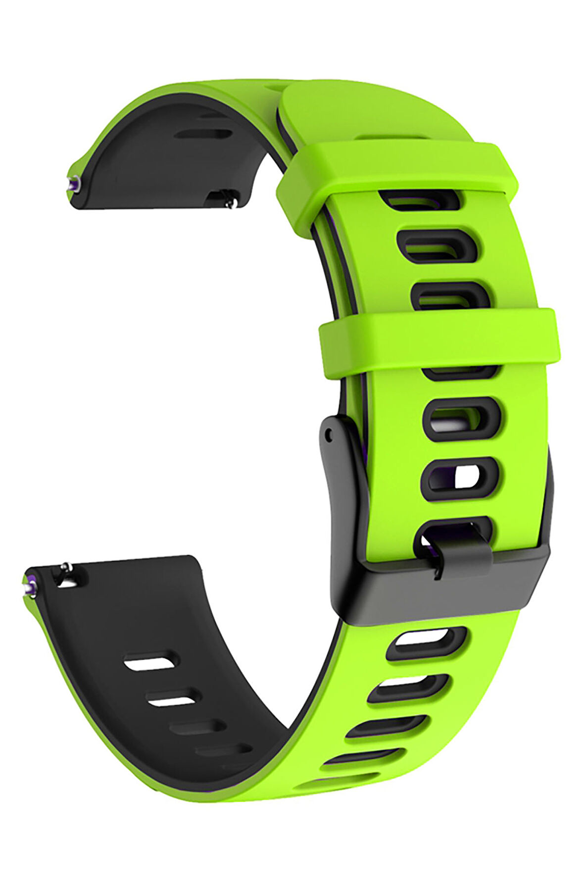 NovStrap Haylou RT LS05S Uyumlu Kordon Kayış (22mm) Sportive Delikli Spor Silikon Kordon