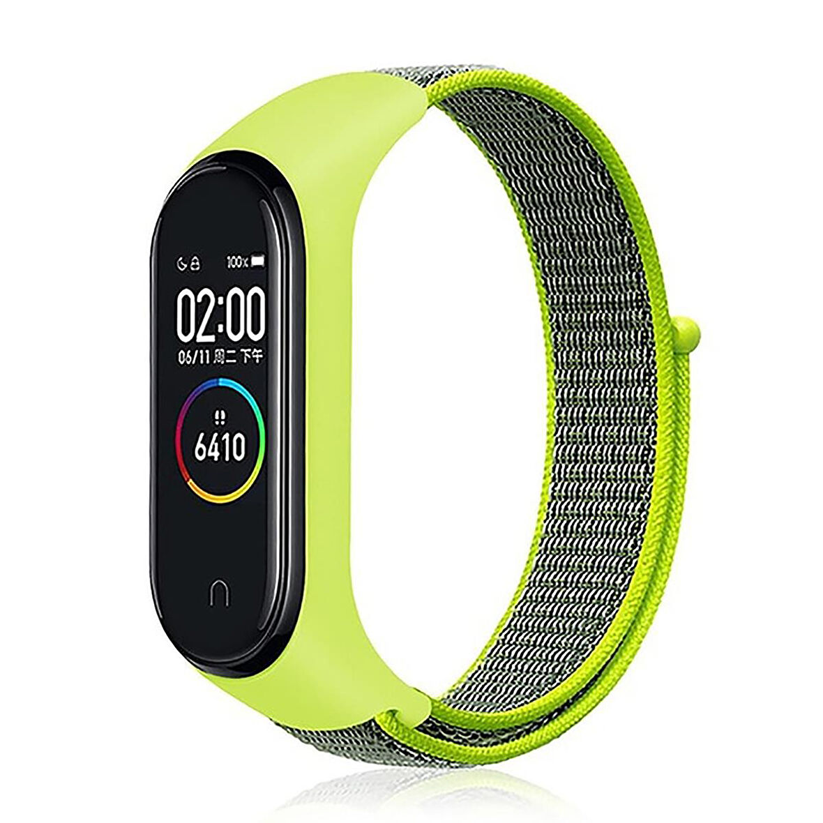 NovStrap Xiaomi Mi Band 6 5 4 3 Uyumlu Kordon Hasır Dokuma Kumaş Kayış