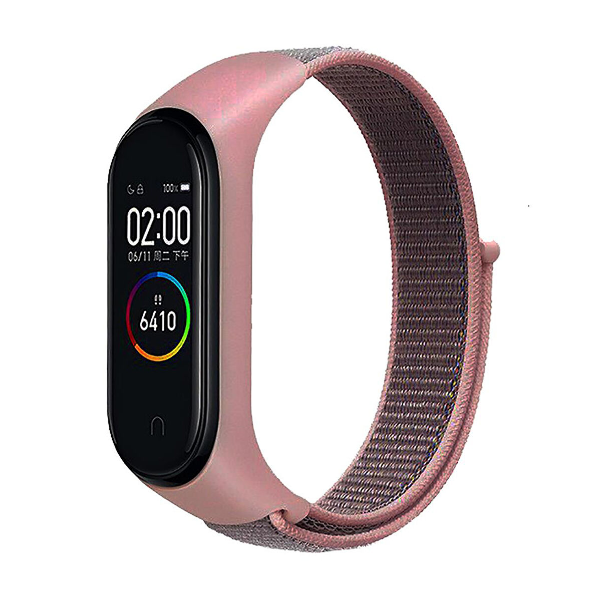 NovStrap Xiaomi Mi Band 6 5 4 3 Uyumlu Kordon Hasır Dokuma Kumaş Kayış