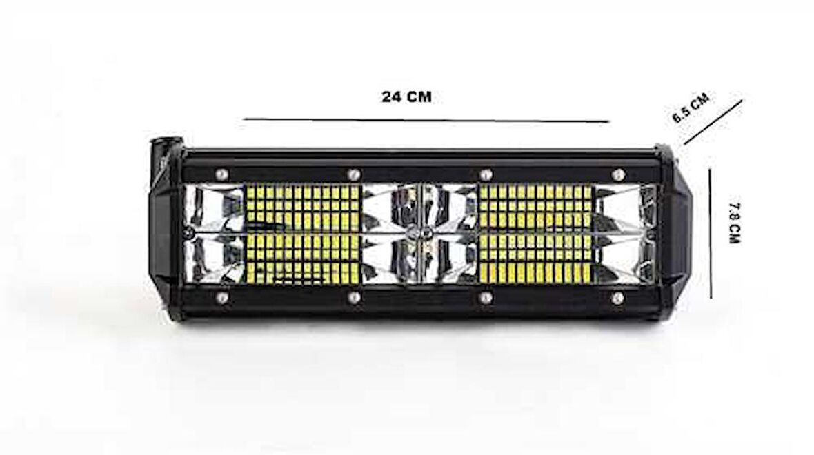 24cm offroad led bar aydınlatma beyaz sarı 48w 10-30v