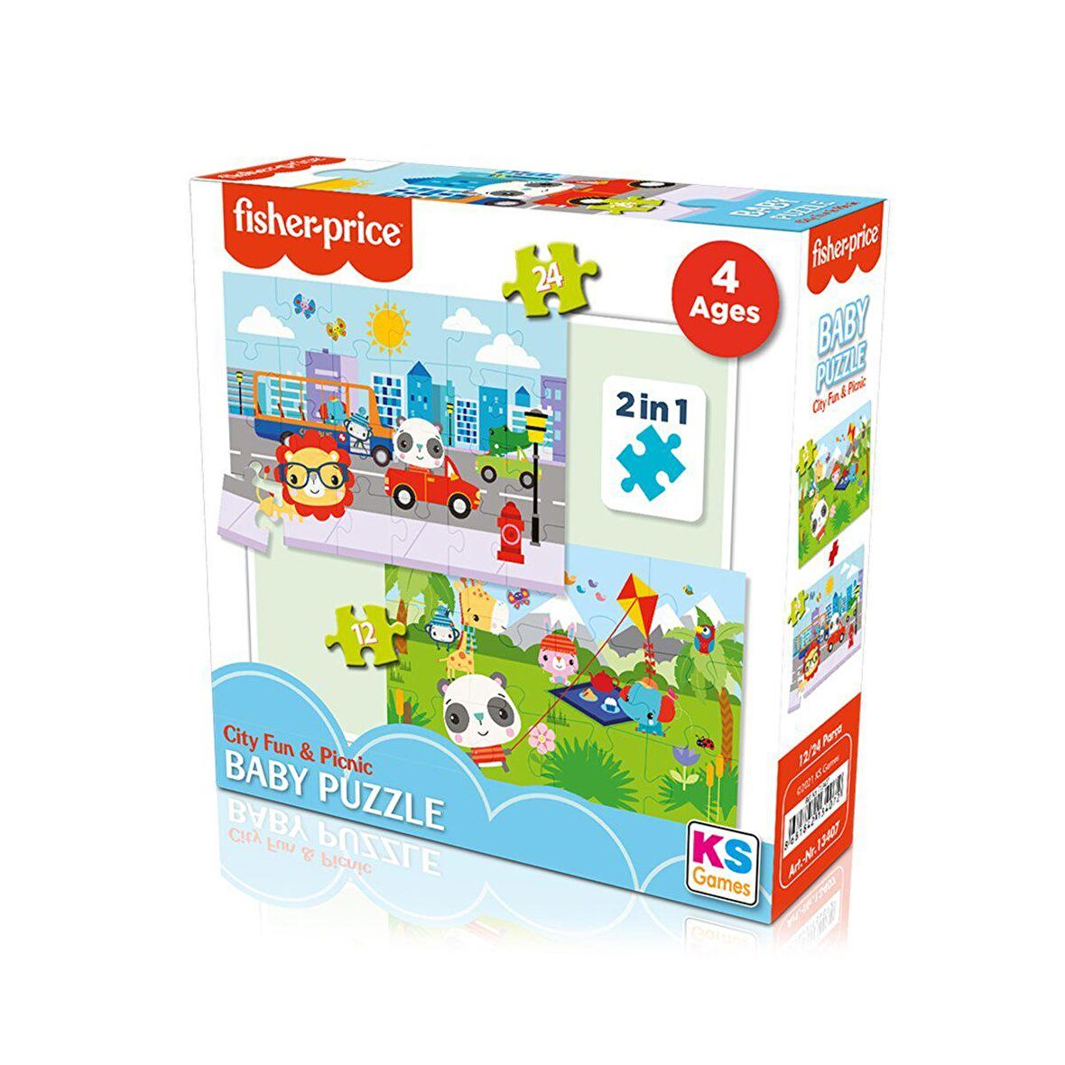 FABBATOYS Baby Puzzle City Fun Picnic 2In1