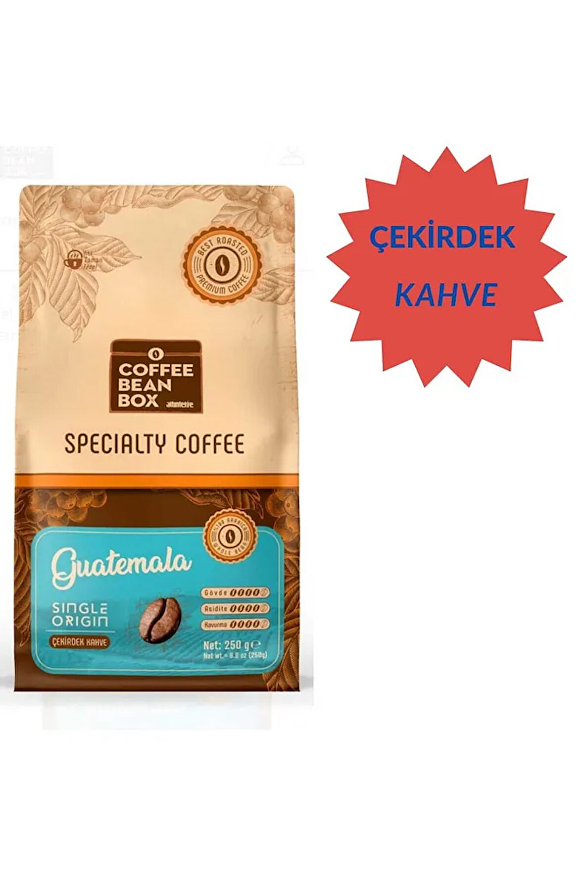 Guatemala Çekirdek Kahve 250 Gr