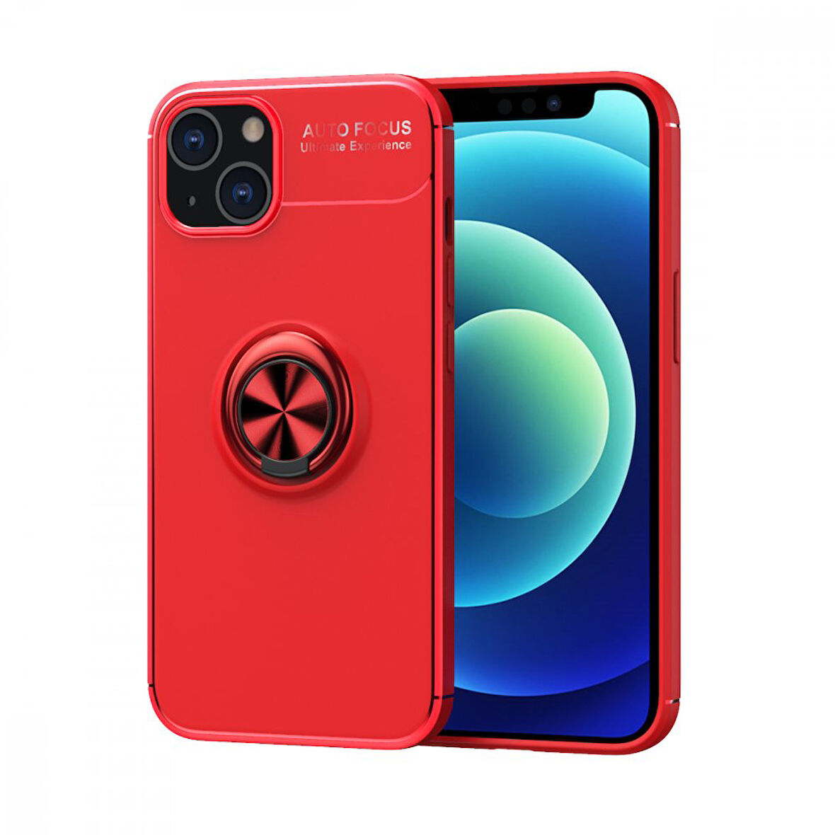 Apple iPhone 13 Kılıf Yüzüklü Magnetli Ravel Case