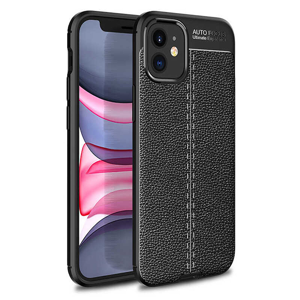 Apple iPhone 12 Mini Kılıf Deri Tarzı Niss Silikon Case