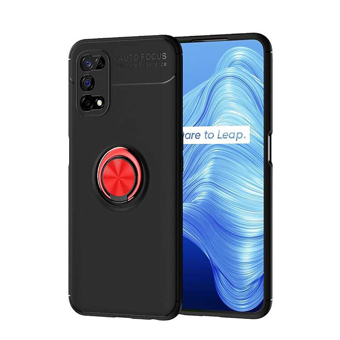 Realme 7 Pro Kılıf Yüzüklü Magnetli Ravel Case