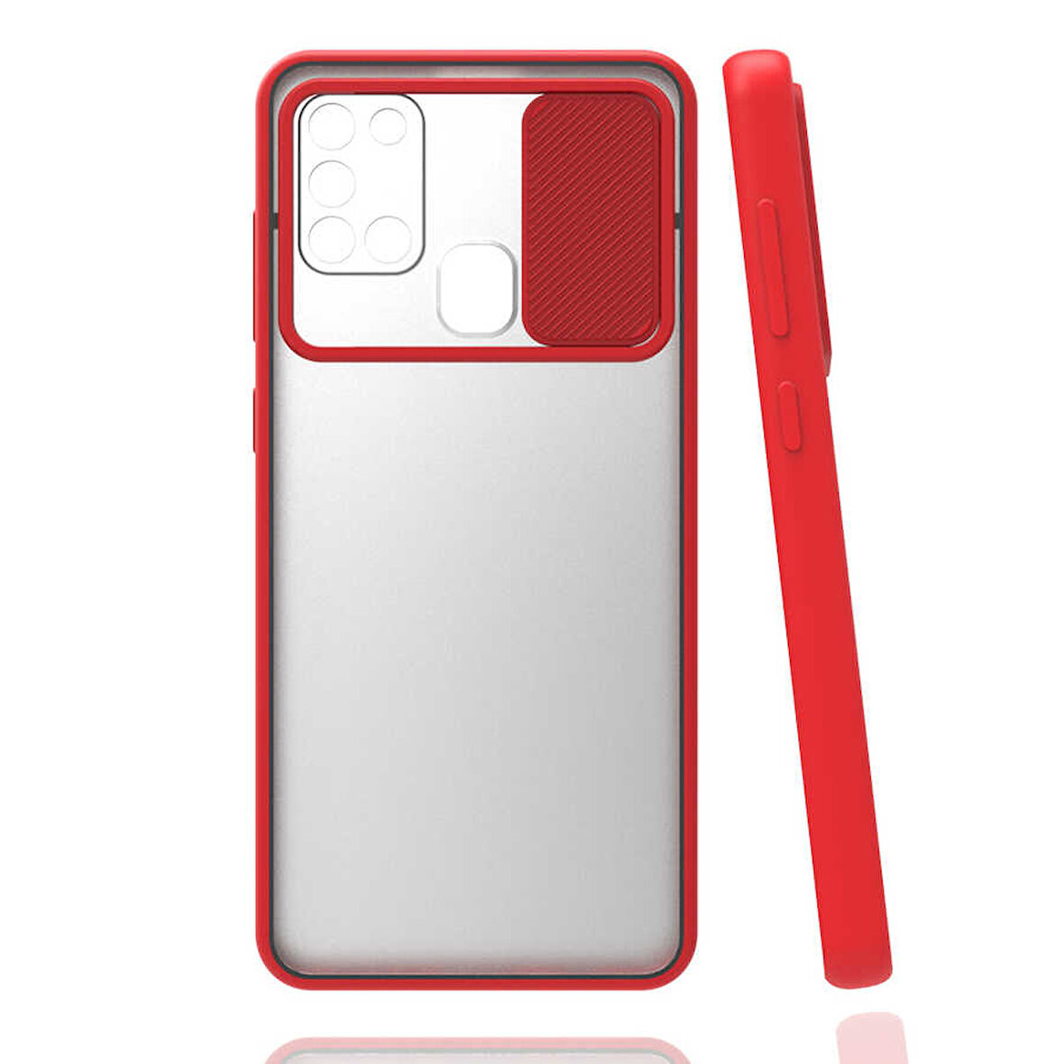 Samsung Galaxy A21S Kılıf Kamera Kapatmalı Lensi Case