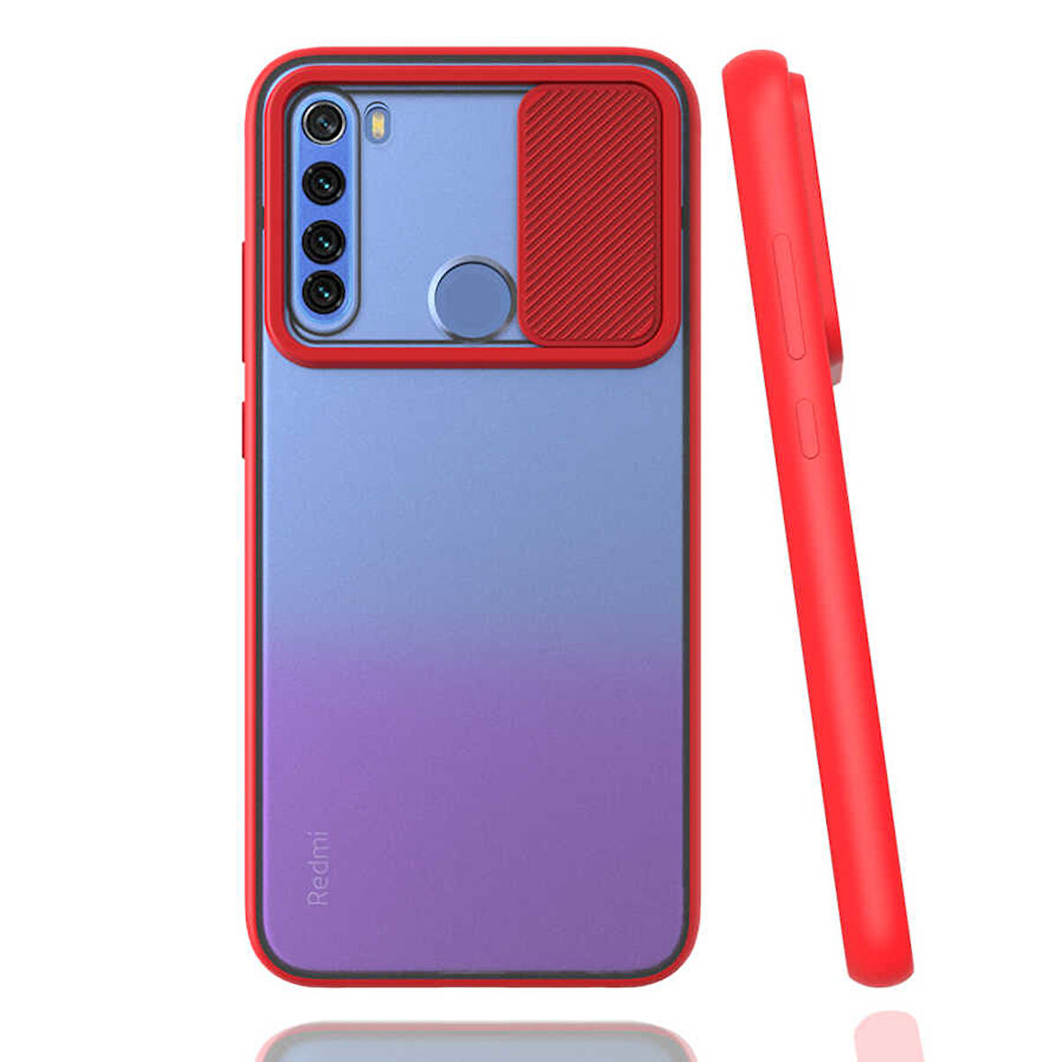 Xiaomi Redmi Note 8 Kılıf Kamera Kapatmalı Lensi Case