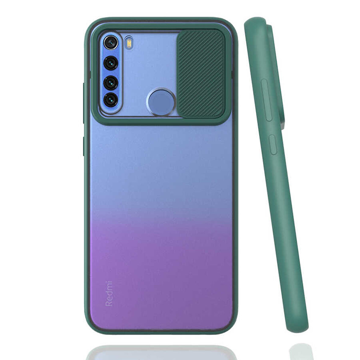 Xiaomi Redmi Note 8 Kılıf Kamera Kapatmalı Lensi Case
