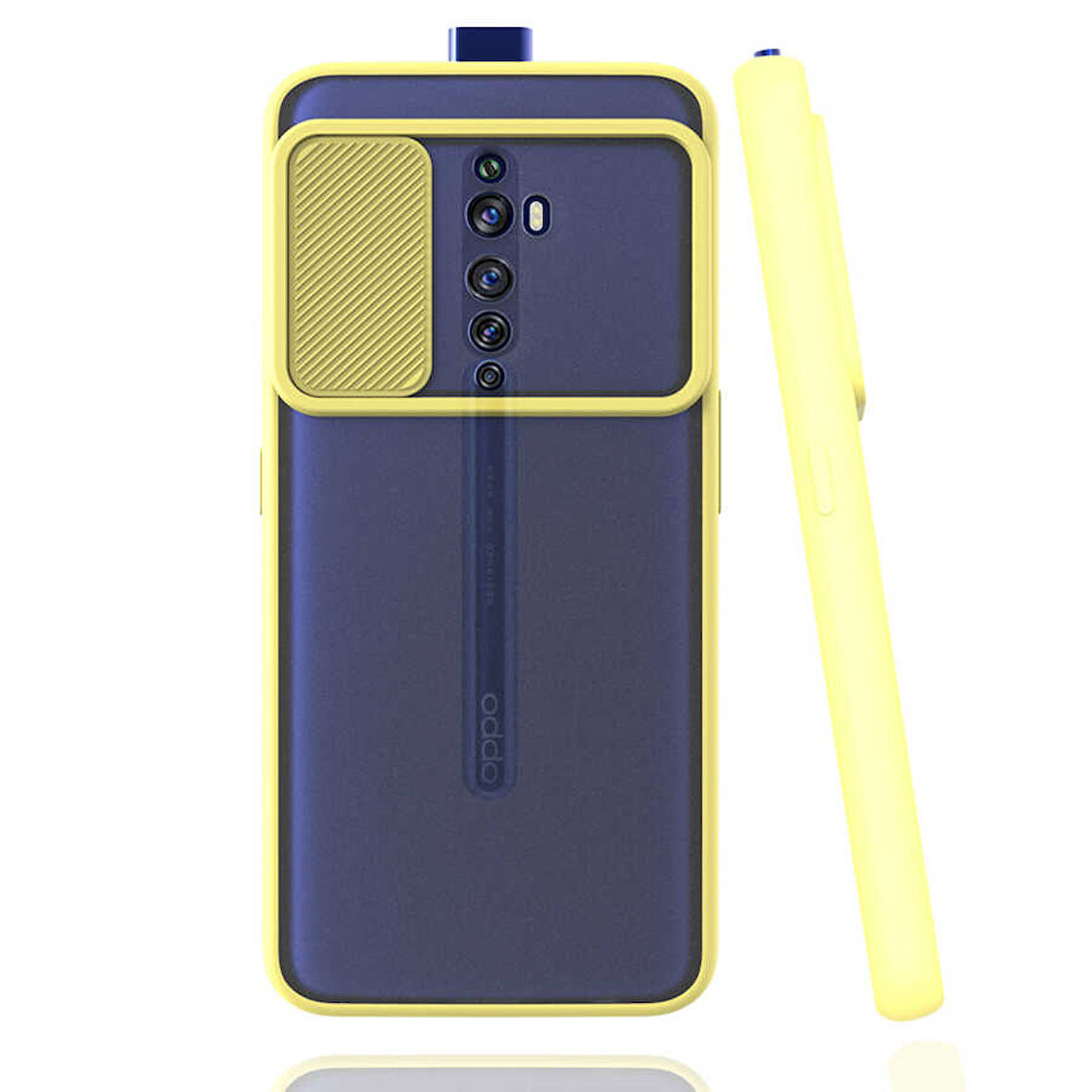 Oppo Reno 2Z Kılıf Kamera Kapatmalı Lensi Case