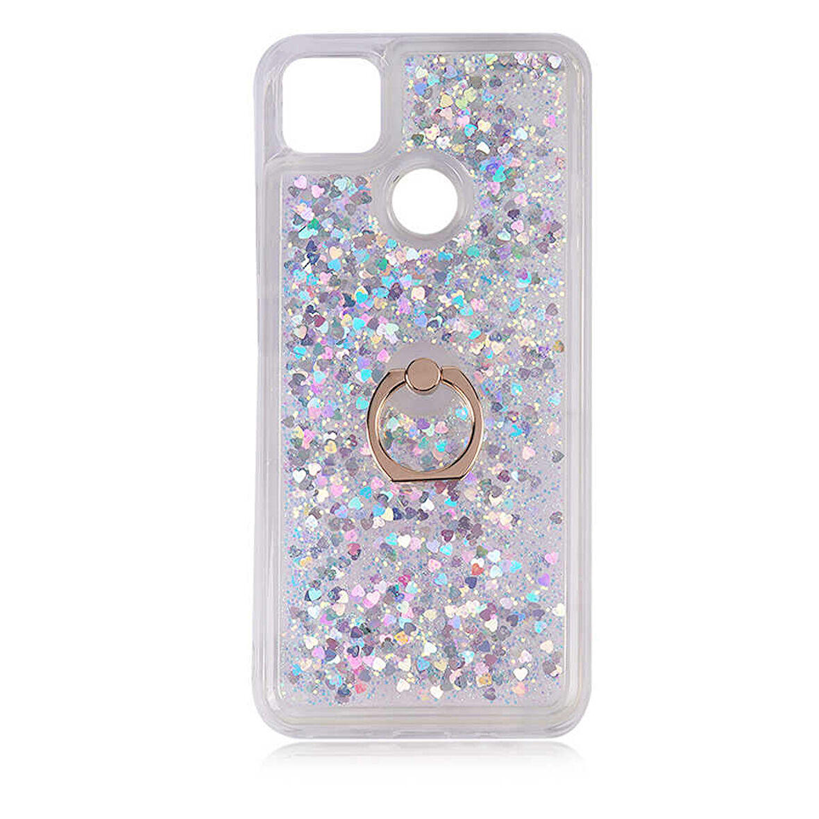 Xiaomi Redmi 9C Kılıf İçi Sıvılı Yüzüklü Kapak