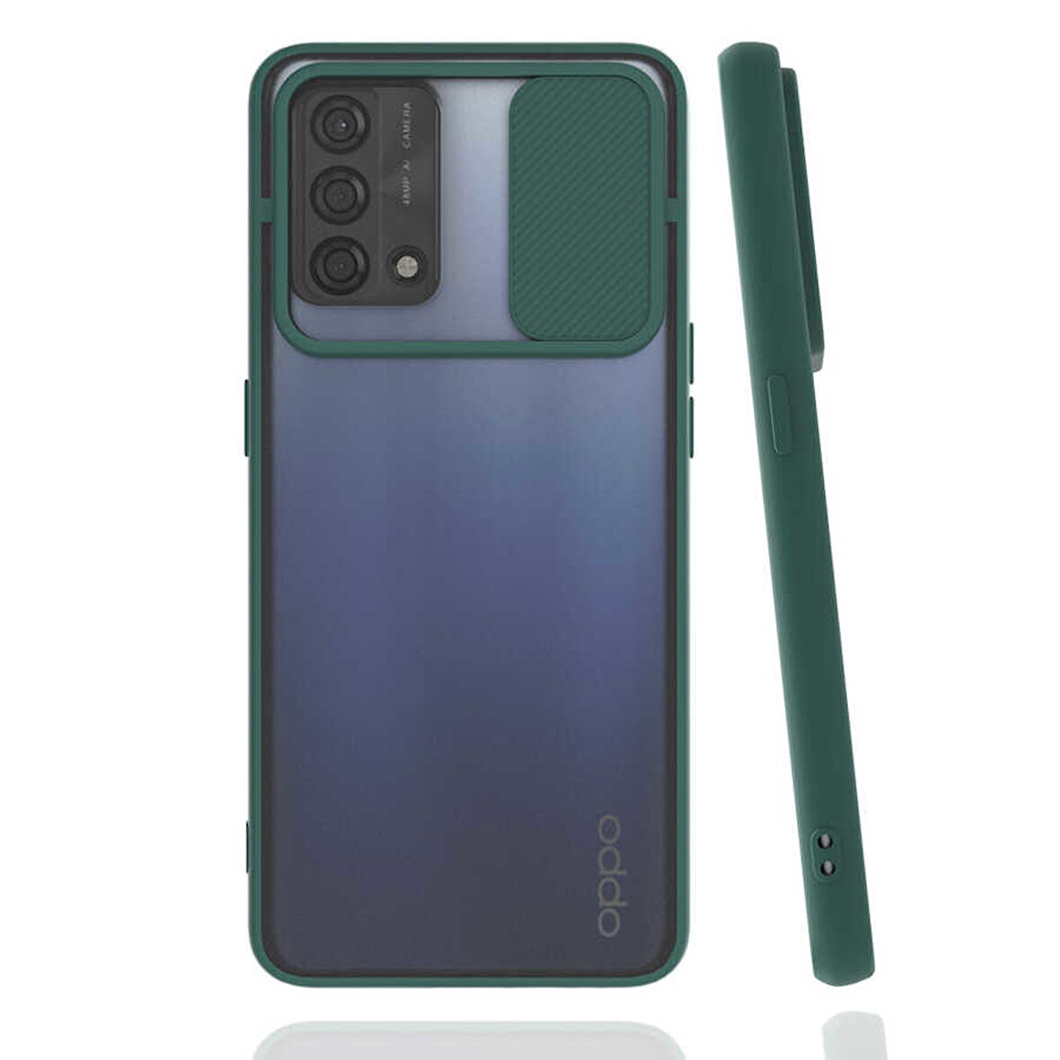 Oppo A74 4G Kılıf Kamera Kapatmalı Lensi Case
