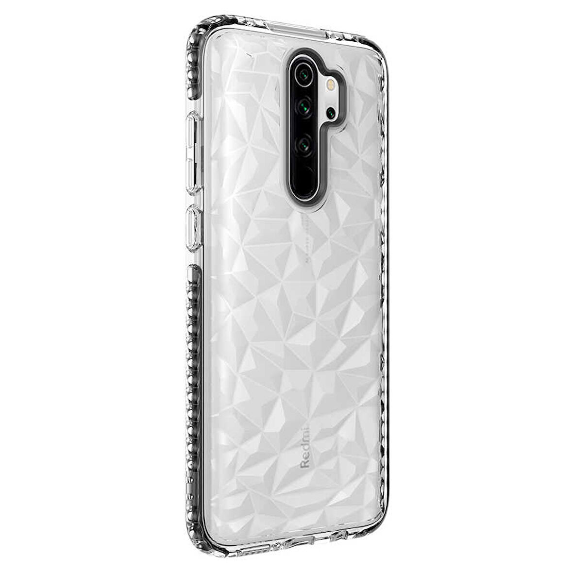 Xiaomi Redmi Note 8 Pro Kılıf Bumper Şeffaf Buzlu Kapak