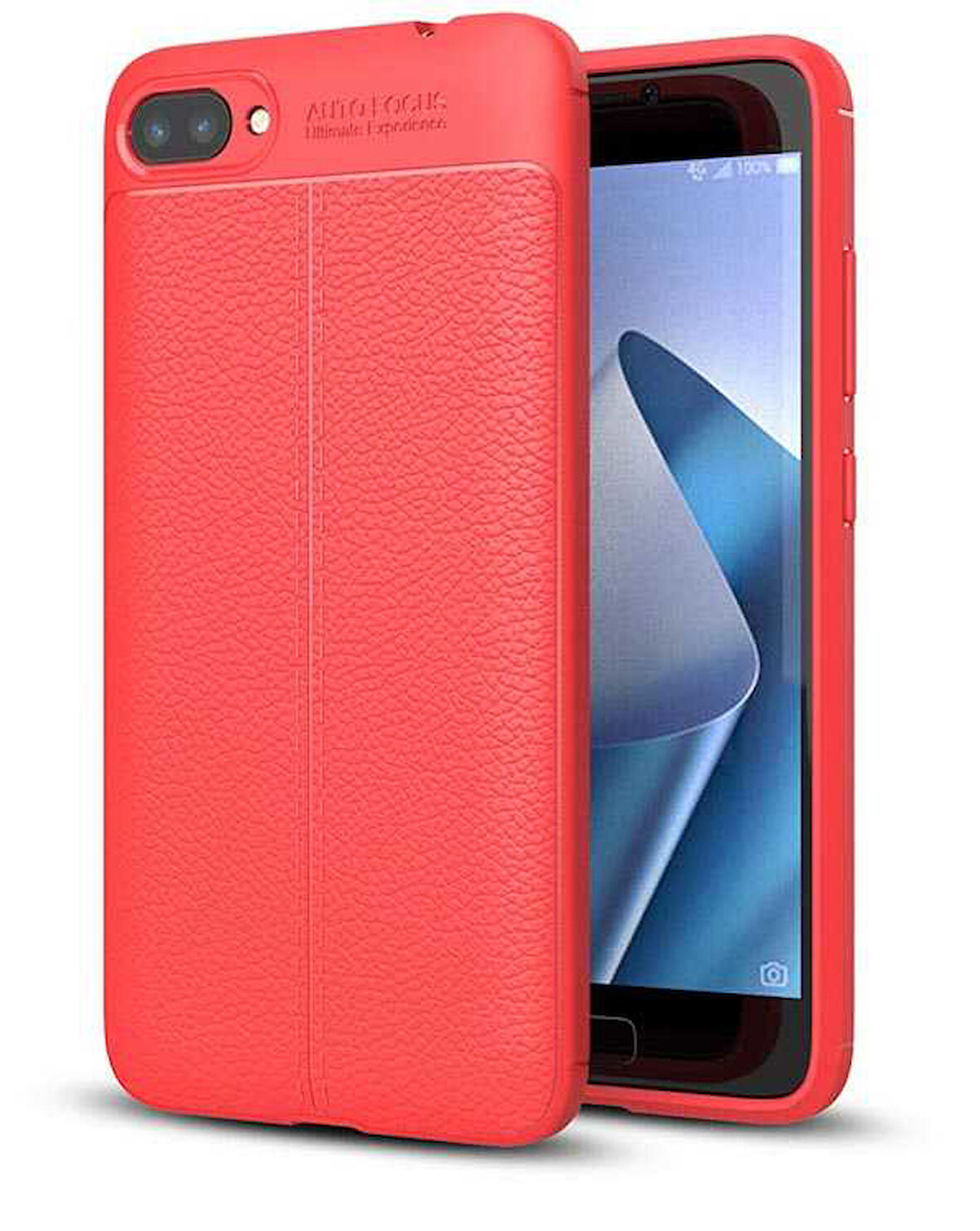 Asus Zenfone 4 Max ZC554KL Kılıf Deri Tarzı Niss Silikon Case