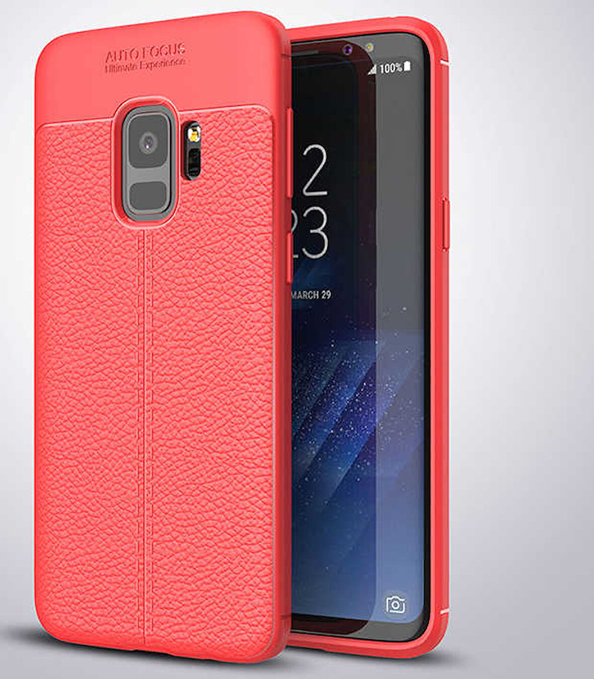 Samsung Galaxy S9 Kılıf Deri Tarzı Niss Silikon Case