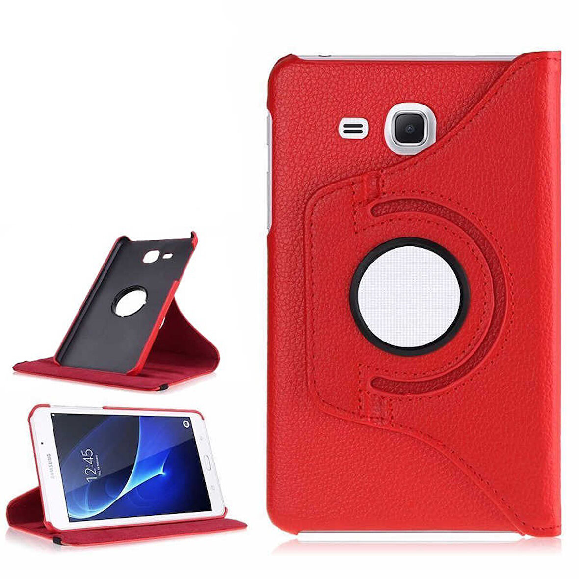 Samsung Galaxy Tab E 9.6 T560 T563 T565 Kılıf 360 Dönebilen Standlı Case