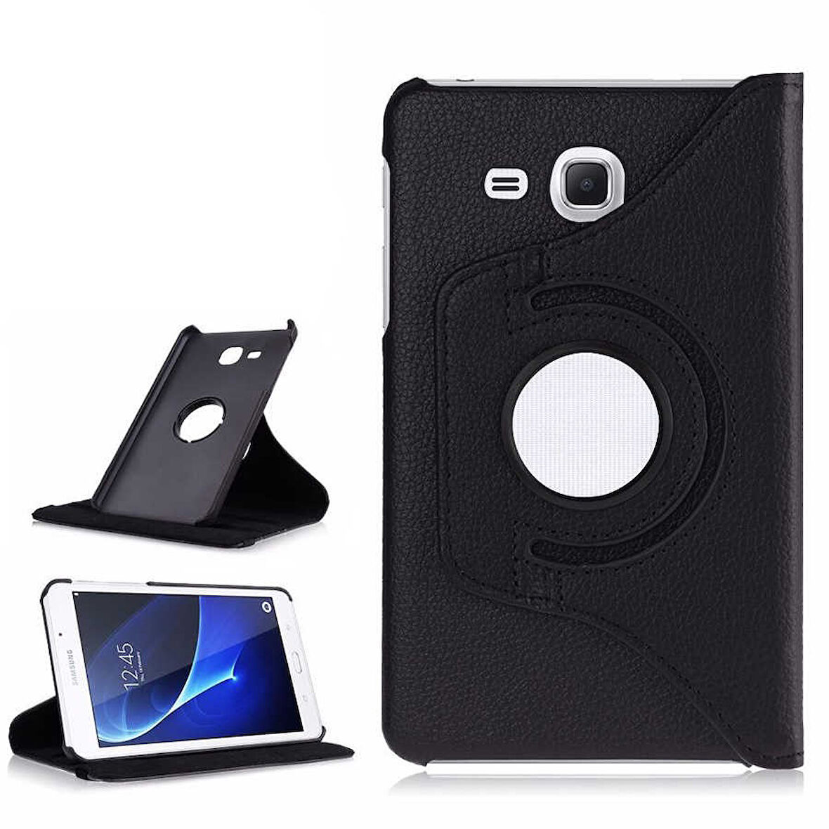 Samsung Galaxy Tab 4 T280 T283 T285 Kılıf 360 Dönebilen Standlı Case