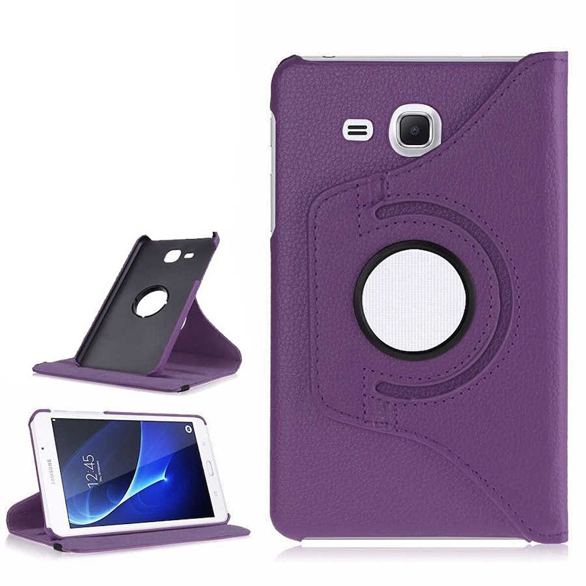 Samsung Galaxy Tab 4 T280 T283 T285 Kılıf 360 Dönebilen Standlı Case