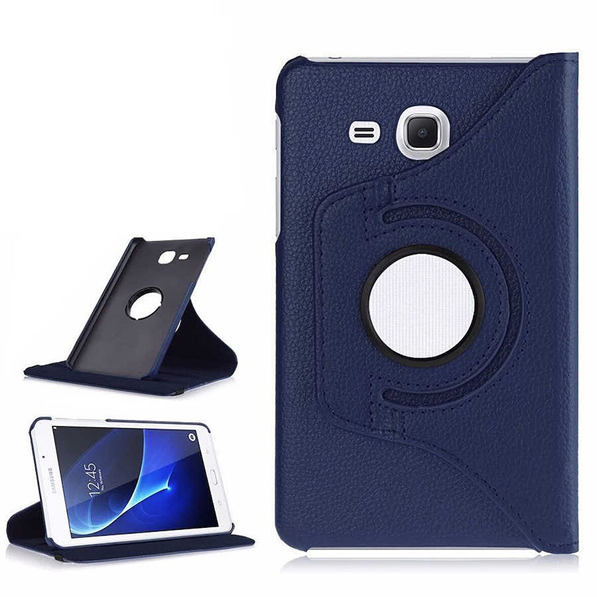Samsung Galaxy Tab 4 T280 T283 T285 Kılıf 360 Dönebilen Standlı Case