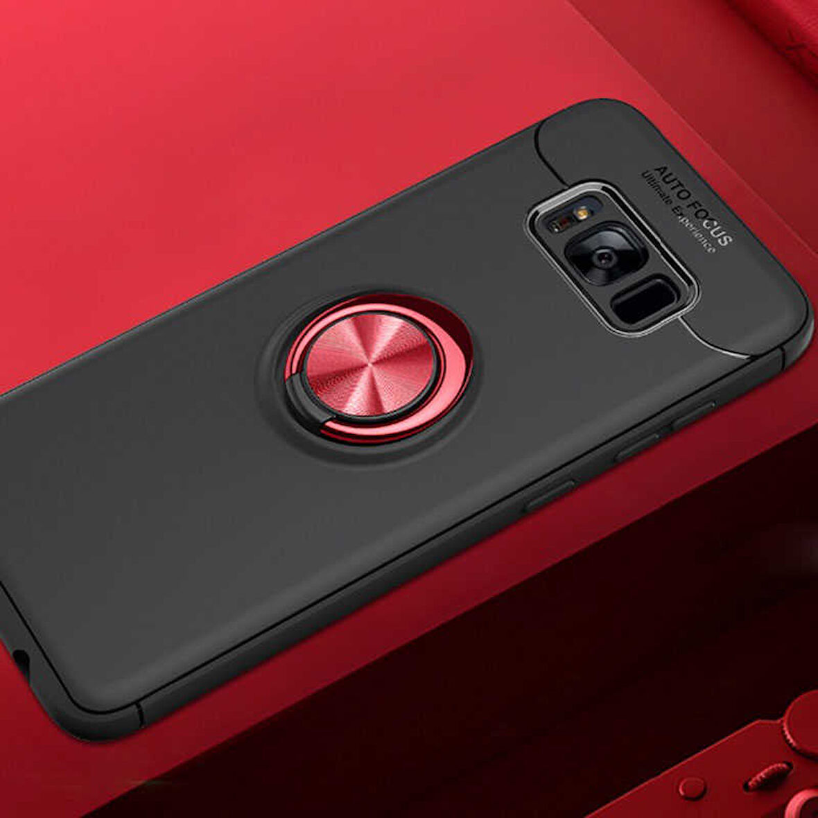 Samsung Galaxy S8 Plus Kılıf Yüzüklü Magnetli Ravel Case