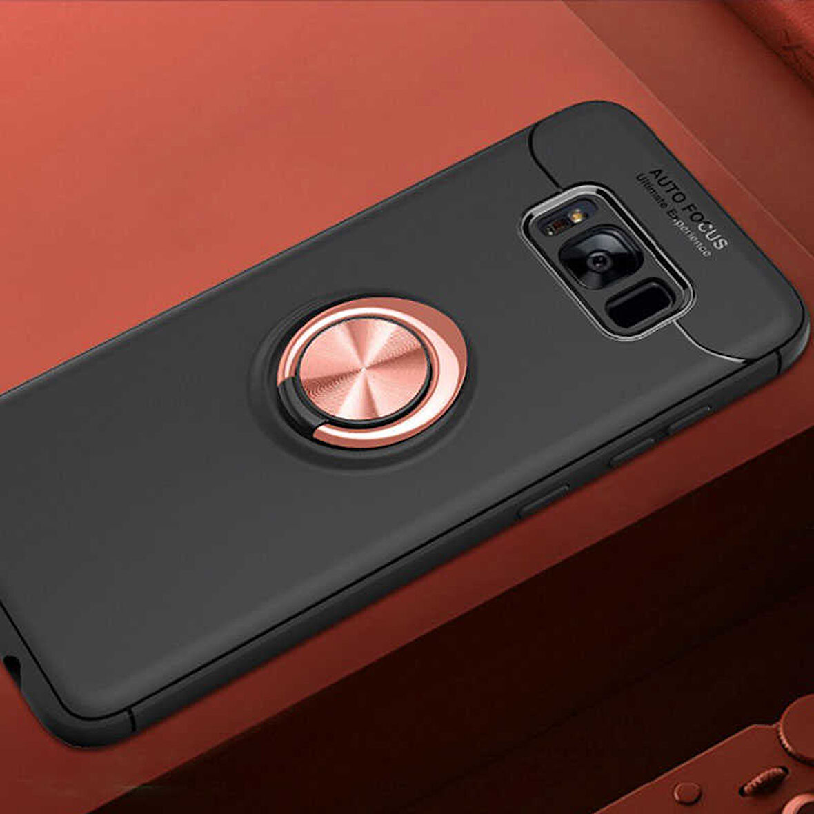 Samsung Galaxy S8 Plus Kılıf Yüzüklü Magnetli Ravel Case